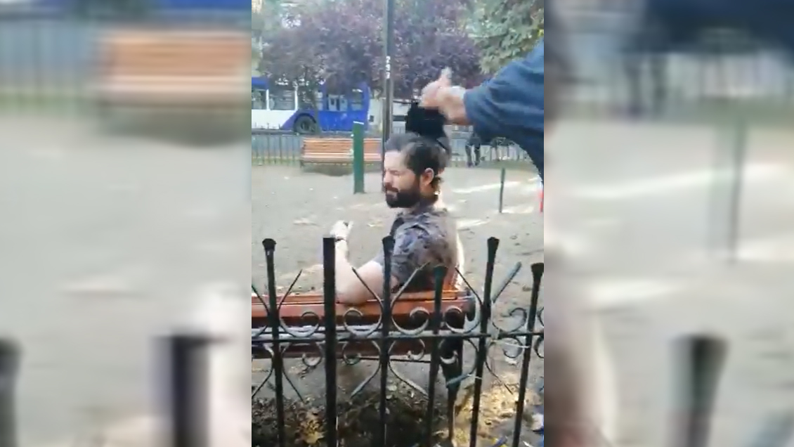 Violenta funa sufrió Gabriel Boric en el Parque Forestal