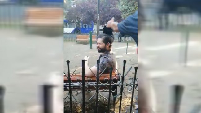 Violenta funa sufrió Gabriel Boric en el Parque Forestal