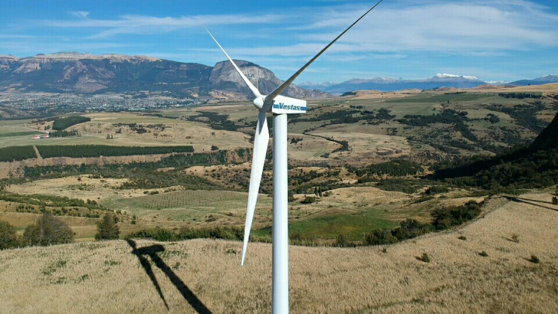 Investigan caída de un aerogenerador en parque eólico Alto Baguales en Coyhaique