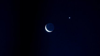  La Luna y Venus se miraron de cerca en el cielo  