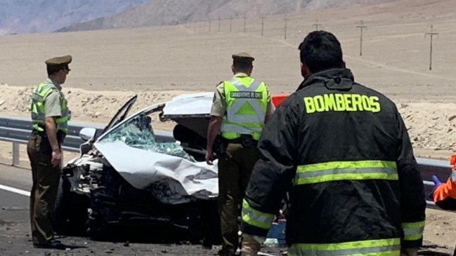 Falleció tercera víctima de accidente de tránsito en Mejillones: Conductor iba en estado de ebriedad