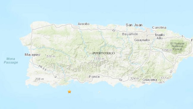 Fuerte sismo remeció Puerto Rico este martes