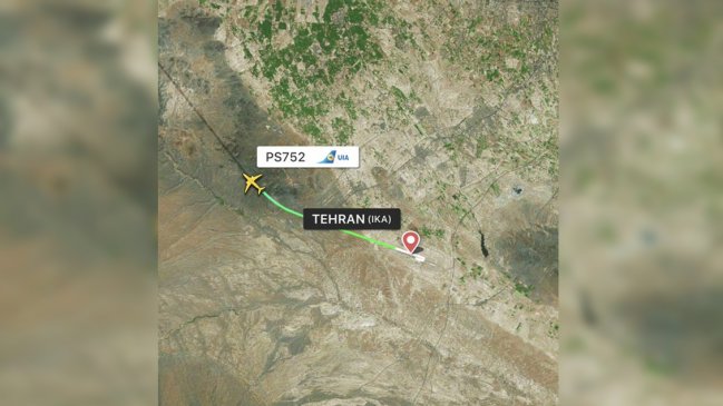 Avión ucraniano se estrelló en Teherán sin sobrevivientes