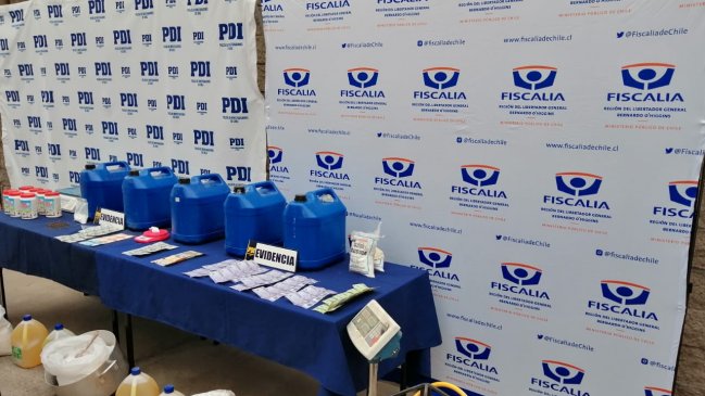 PDI encuentra cocaína líquida en inmueble de Coltauco
