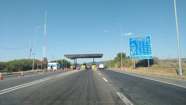Este viernes se concreta alza de precios en peaje de Ruta Interportuaria Talcahuano-Penco