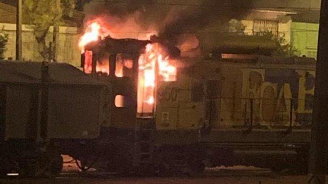 FCAB denunció quema de tren en movilizaciones y anunció querella