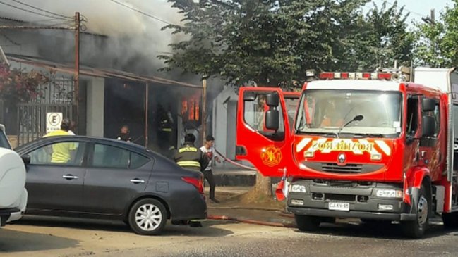 Tres gatos murieron en incendio que afectó a una veterinaria en Concón