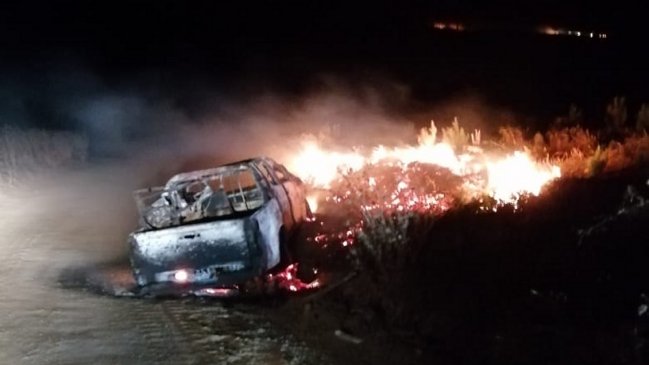 Ataque incendiario dejó ocho máquinas forestales destruidas en Lebu