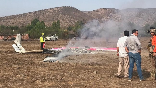 Accidente de avioneta deja dos muertos en Colina