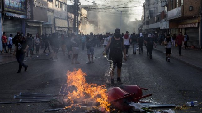 Protestas en Antofagasta terminaron en enfrentamientos con Carabineros