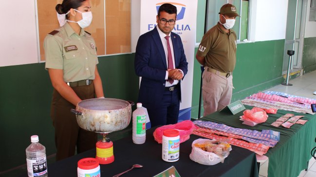 Copiapó: Presos los miembros de una banda dedicada al tratamiento y venta de droga