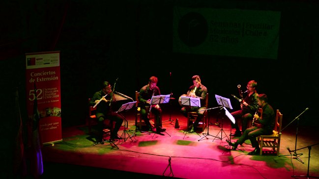 Semanas Musicales: Quinteto de Vientos USACH debutó en Bariloche  