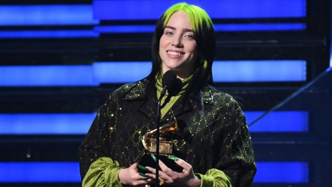 Billie Eilish arrasó en los Grammy 2020