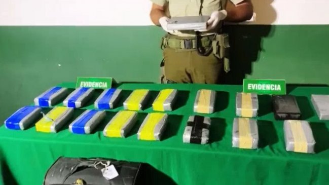 Carabineros decomisó más de 20 kilos de droga en un bus interprovincial en Copiapó