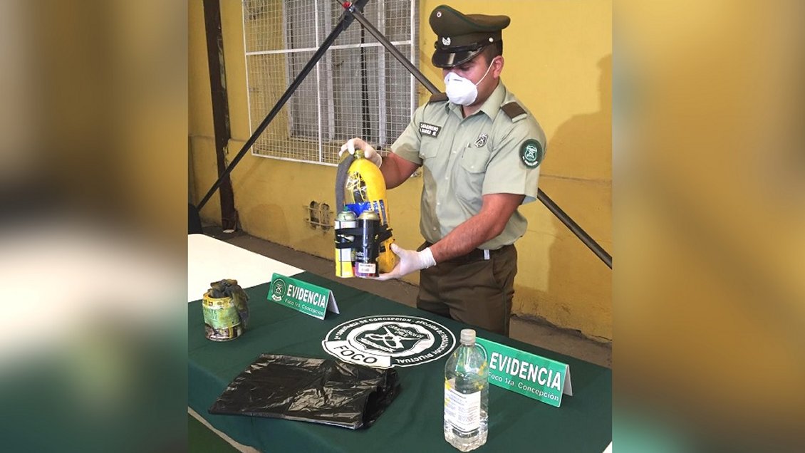 Concepción: Subcomisaría en construcción fue atacada con bomba molotov