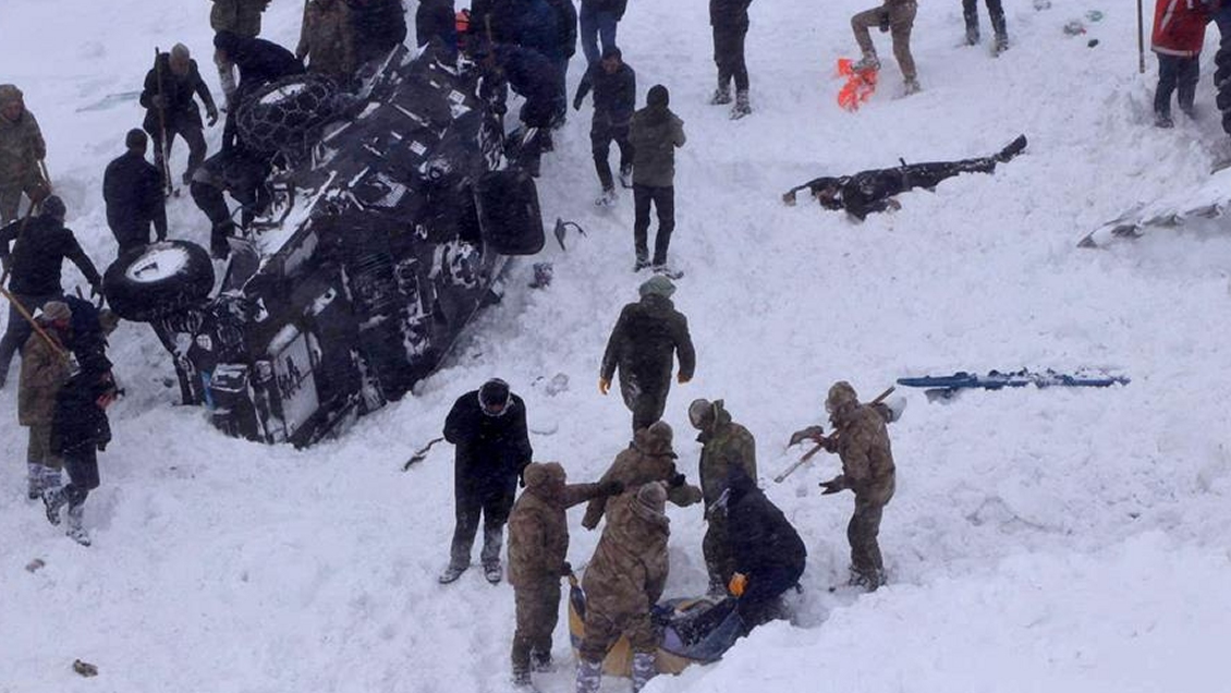 Aludes de nieve dejan al menos 28 muertos en Turquía