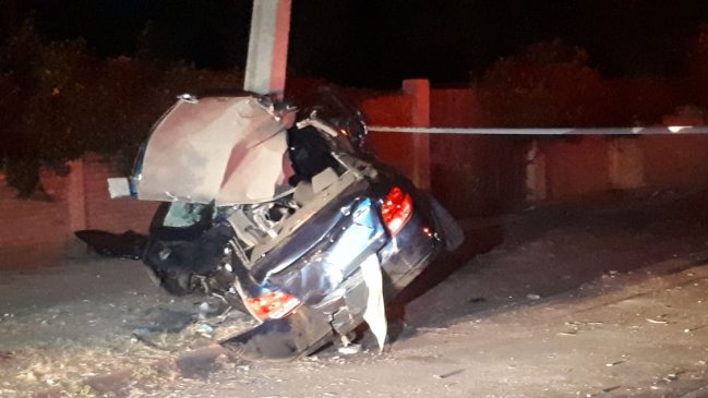 Delincuente murió luego de chocar el vehículo que había robado en La Pintana