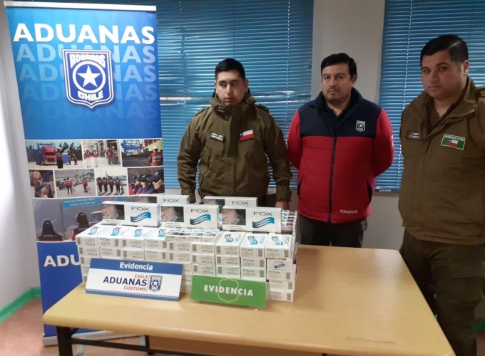 Decomisan cerca de mil cajetillas de cigarrillos de contrabando en Puerto Cisnes