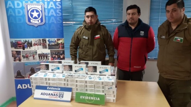 Decomisan cerca de mil cajetillas de cigarrillos de contrabando en Puerto Cisnes