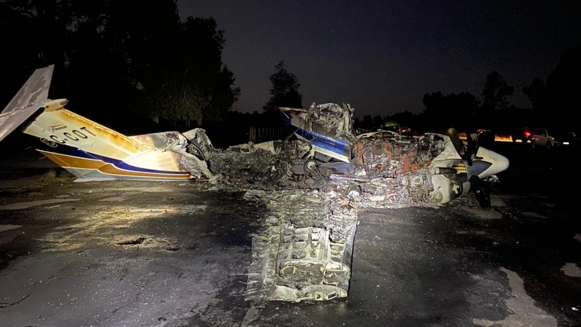 Ataque incendiario dejó una avioneta destruida en Río Bueno