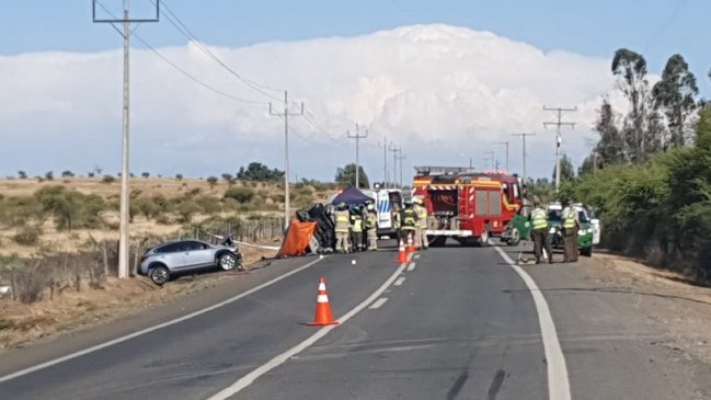 Ñuble: Tres personas murieron tras accidente en ruta de San Nicolás