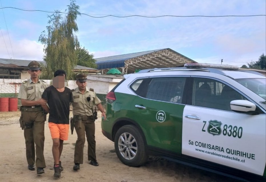 Detuvieron a sujeto acusado de robar la recaudación de un almacén en Quirihue