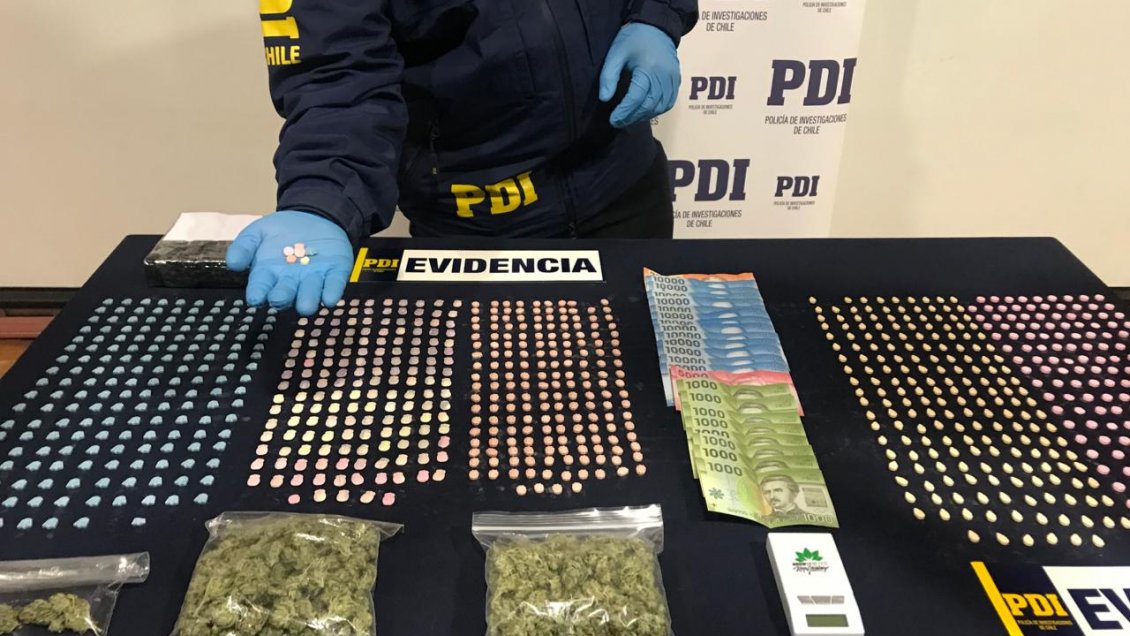 PDI efectuó millonaria incautación de éxtasis en Punta Arenas