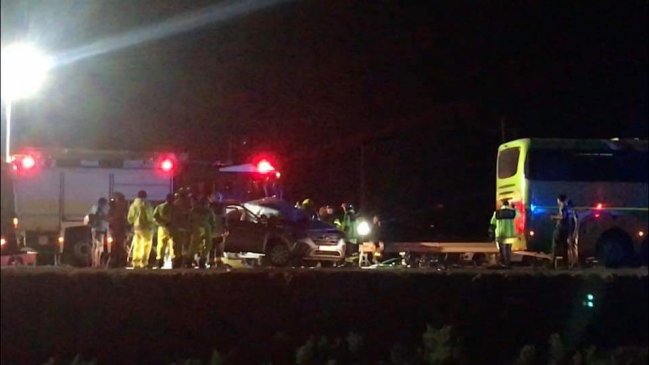 Copiapó: Choque dejó un muerto y cuatro lesionados en Ruta 5 Norte