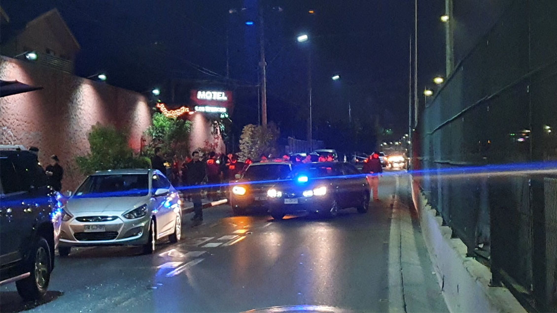 Delincuente murió abatido por PDI que se defendió de asalto fuera de un motel en La Cisterna