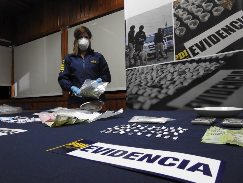 PDI desarticula banda investigada por microtráfico en el sector oriente de Chillán
