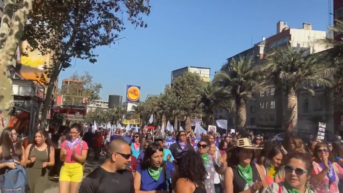 Nueva jornada de manifestaciones se registra este lunes tras llamado a huelga feminista