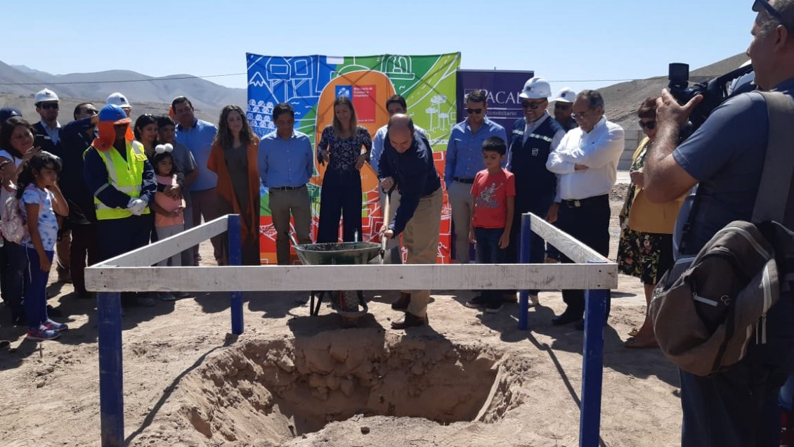 Colocan primera piedra para construcción de 222 viviendas en Copiapó