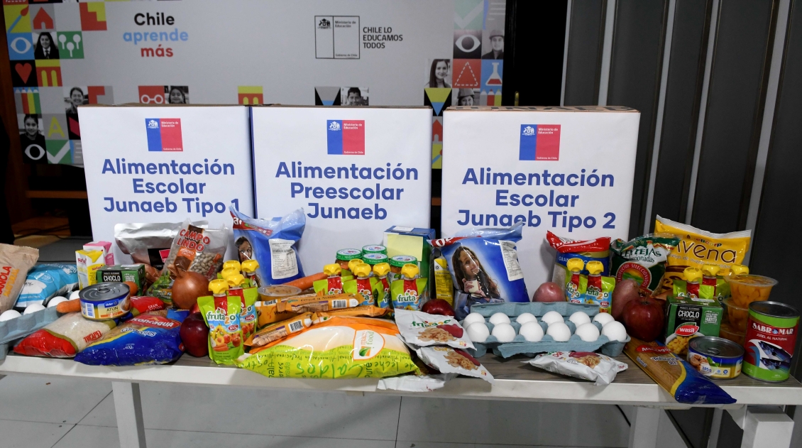 Junaeb entregará canastas de alimentos a estudiantes por suspensión de clases