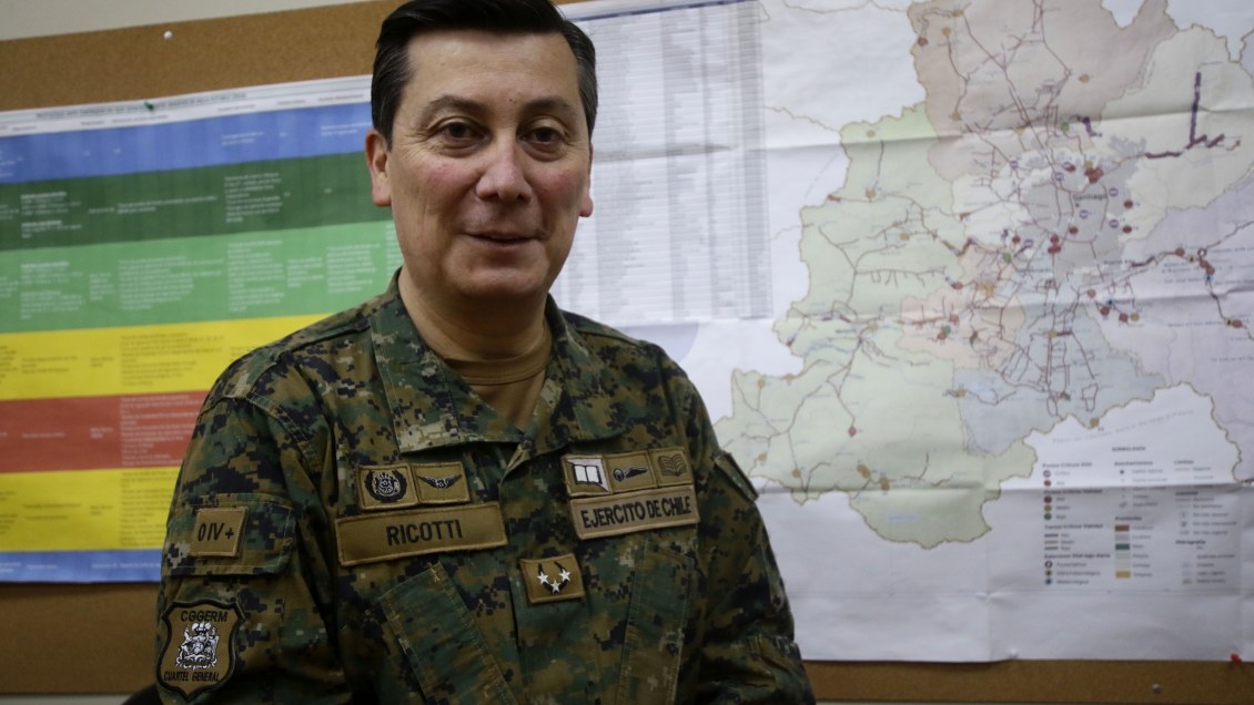 General Ricotti: Se desplegarán 7.000 soldados en la RM por el estado de catástrofe