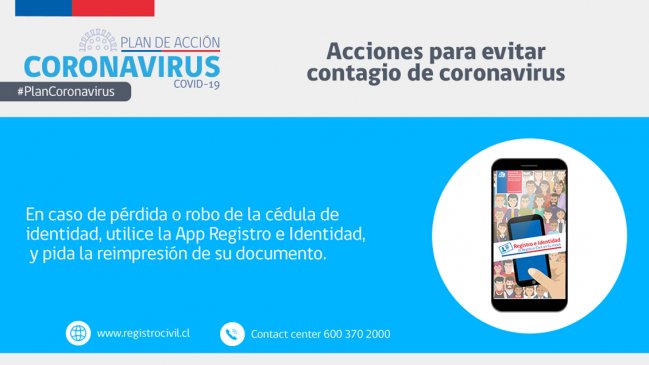 Registro Civil lanzó app que permite pedir reimpresión del carnet de identidad con una selfie