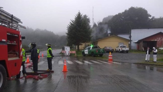 Vecinos de Chaitén se organizaron y fumigaron vehículos que ingresan a la comuna