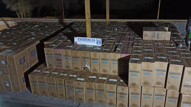 Interceptan camiones con cigarrillos de contrabando avaluados en más de 1.500 millones