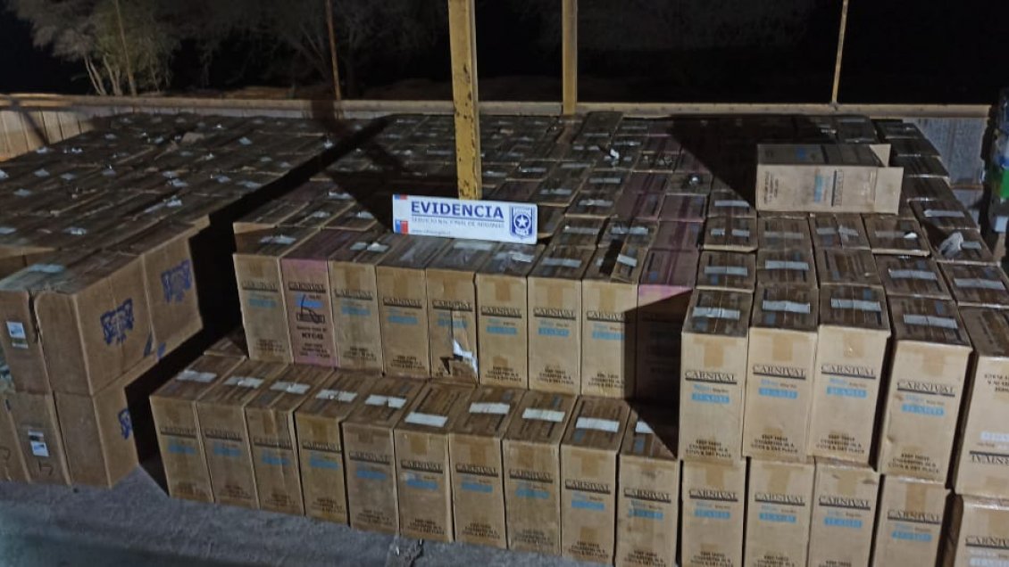 Interceptan camiones con cigarrillos de contrabando avaluados en más de 1.500 millones