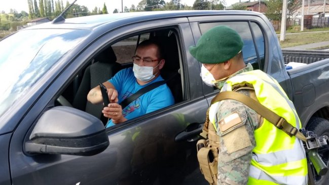 Militares fiscalizarán rutas para evitar traslados de turistas a Cobquecura, Pinto y Quillón