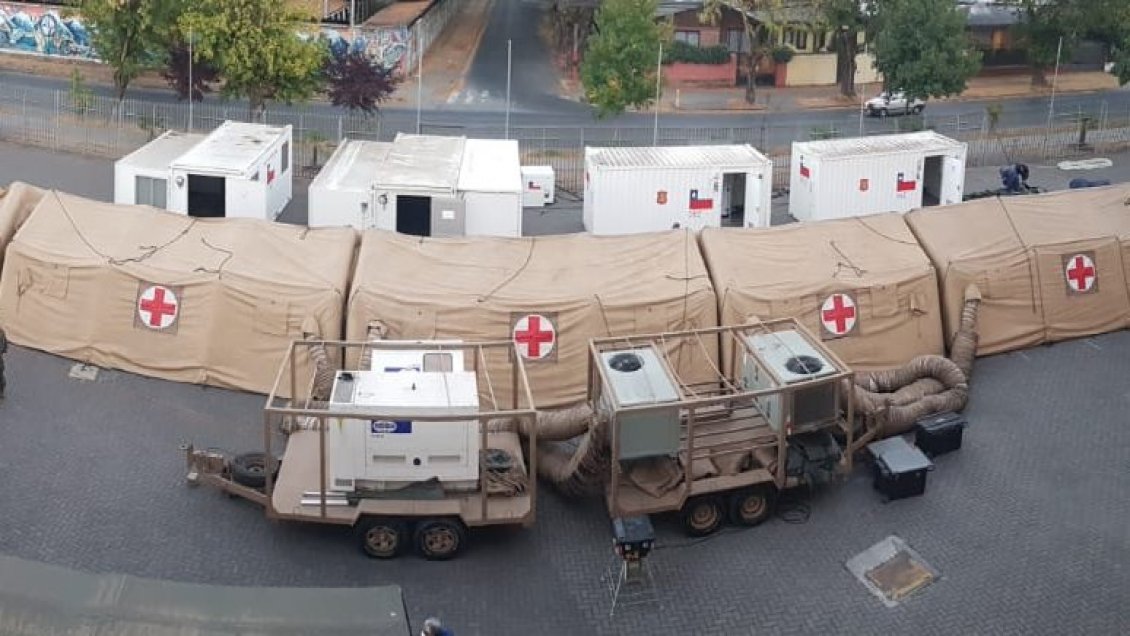 Chillán: Hospital de campaña del Ejército está listo y dispuesto