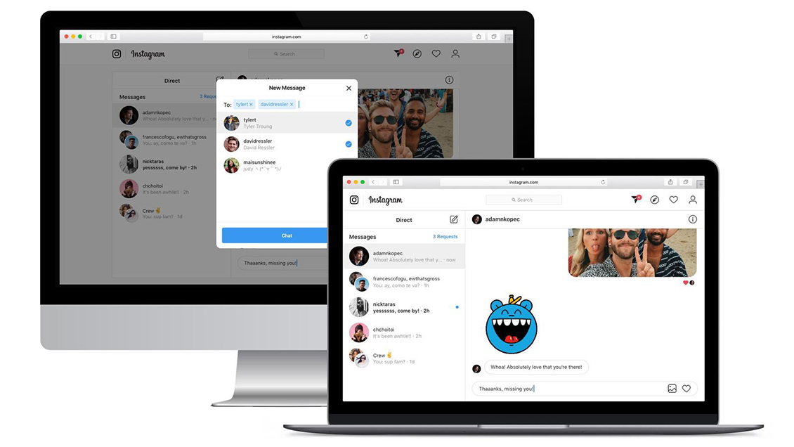 Instagram implementa oficialmente los mensajes directos en su versión web
