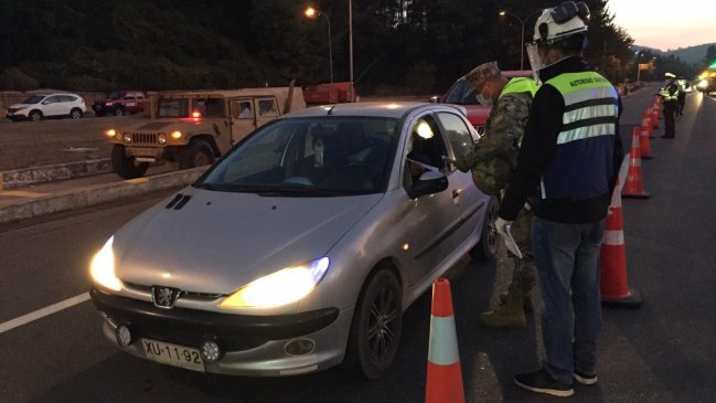 Barrera sanitaria: más de 1.200 conductores no presentaron salvoconducto en el Gran Concepción