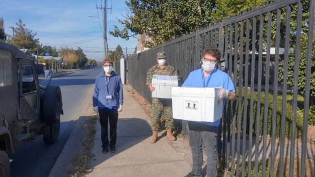 Ejército se une a labores de entrega de medicamentos a domicilio en Chillán