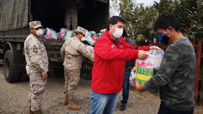 Familias de campamentos de Ñuble reciben 740 kits de limpieza por el coronavirus