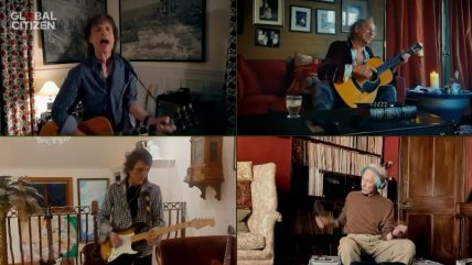 The Rolling Stones desde sus casas estuvieron presentes en 