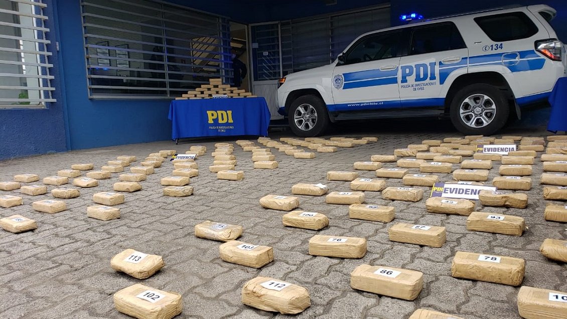 Mayor decomiso de droga de este año en el Biobío: Avalúo de 3.300 millones de pesos