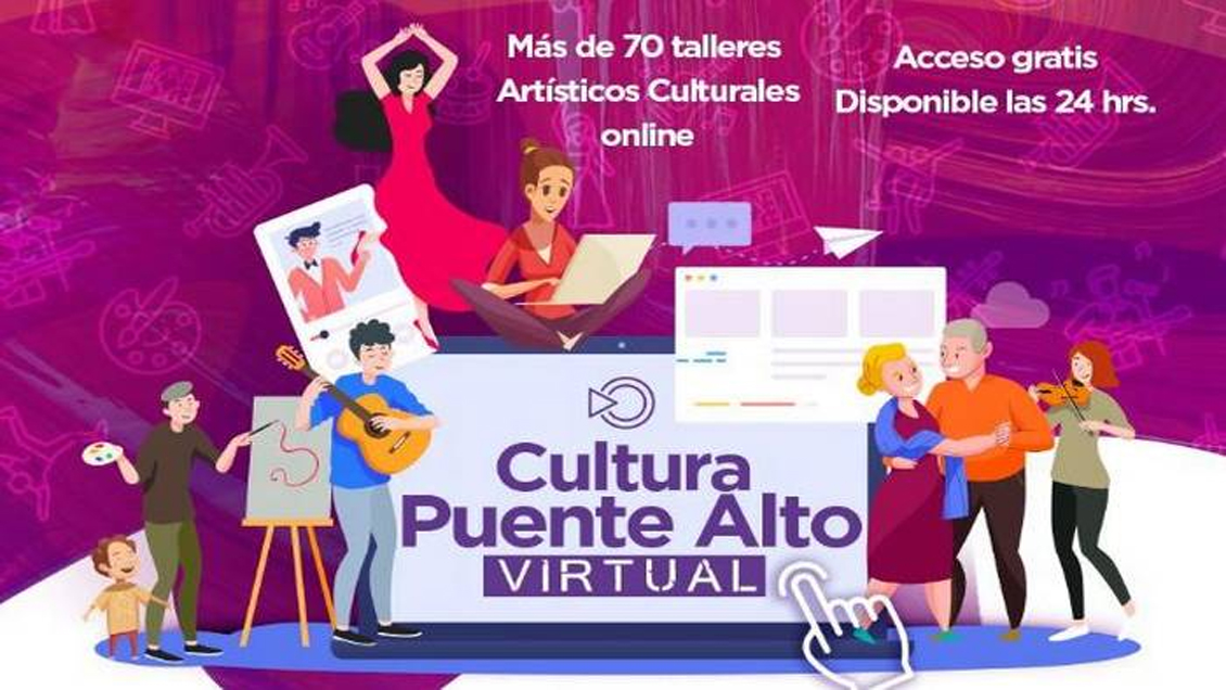 Corporación Cultural de Puente Alto anunció 70 talleres online para aprovechar la cuarentena