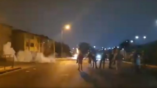 Disturbios en Pedro Aguirre Cerda en la primera noche de cuarentena total