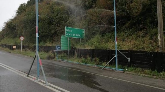 Equipo que hace funcionar túnel sanitizador en Chiloé fue robado durante toque de queda