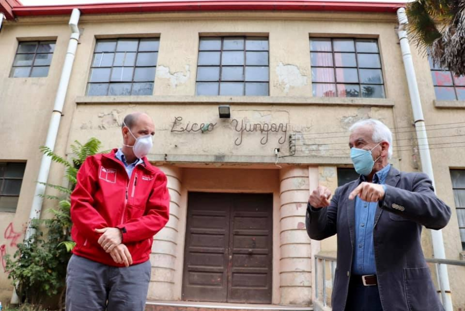 CORE aprobó recursos para diseñar reposición de liceo dañado el 27F en Yungay